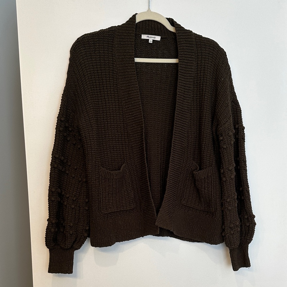 Madewell Dark Olive Green Knit Cardigan